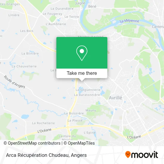Arca Récupération Chudeau map