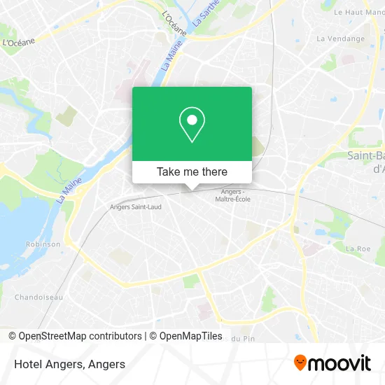 Hotel Angers map