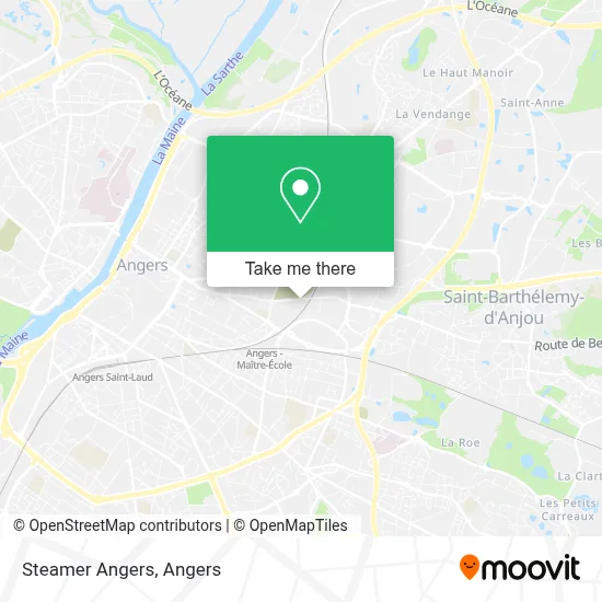 Steamer Angers map