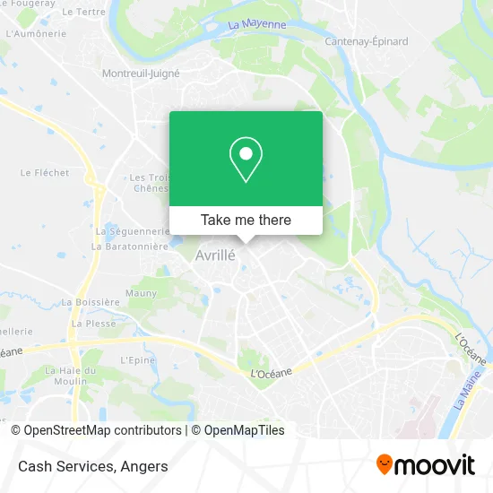 Cash Services map