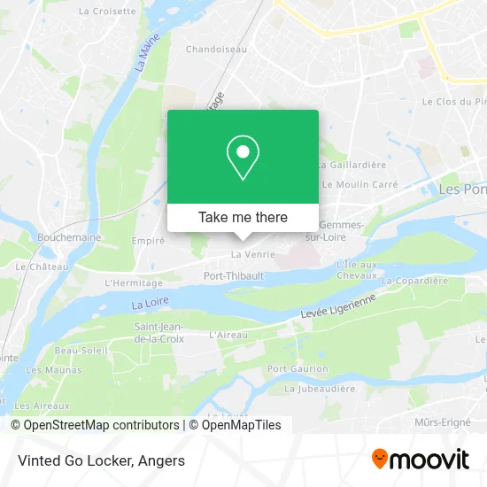 Vinted Go Locker map