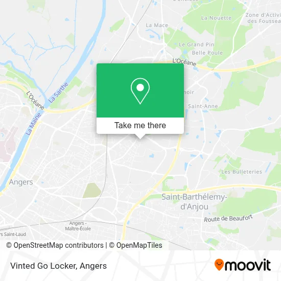 Vinted Go Locker map