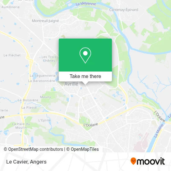 Le Cavier map