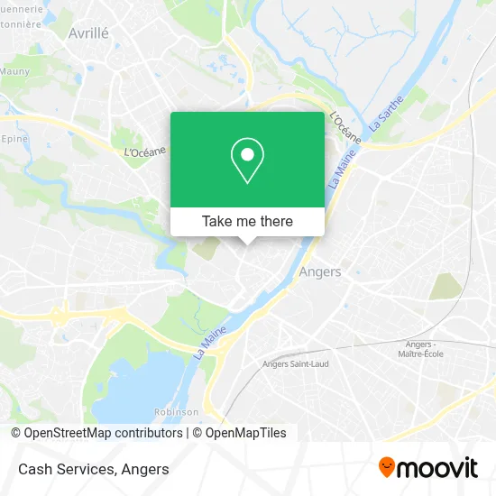 Cash Services map
