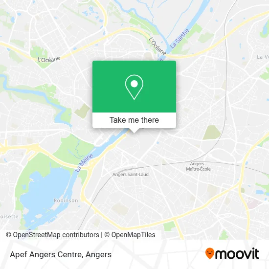 Apef Angers Centre map