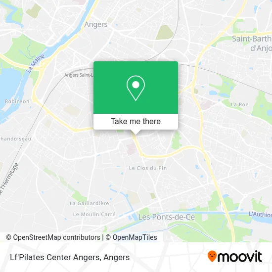 Lf'Pilates Center Angers map