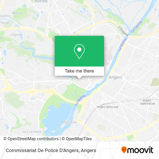 Commissariat De Police D'Angers map