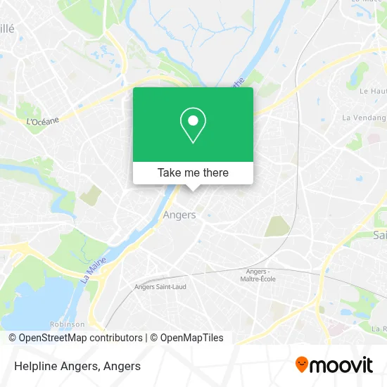 Helpline Angers map