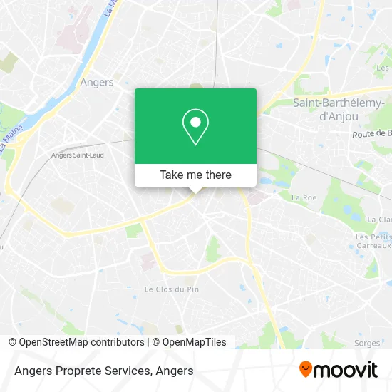 Angers Proprete Services map