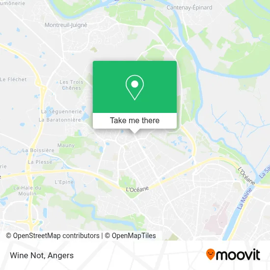 Wine Not map