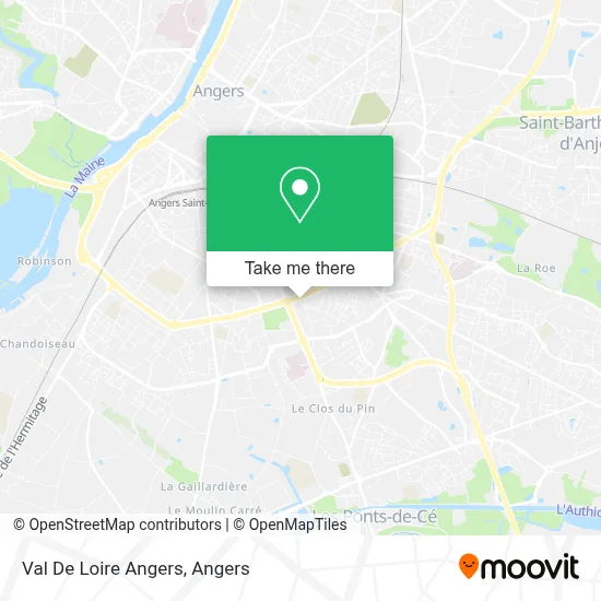 Val De Loire Angers map