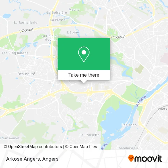 Arkose Angers map