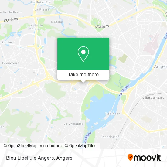 Bleu Libellule Angers map
