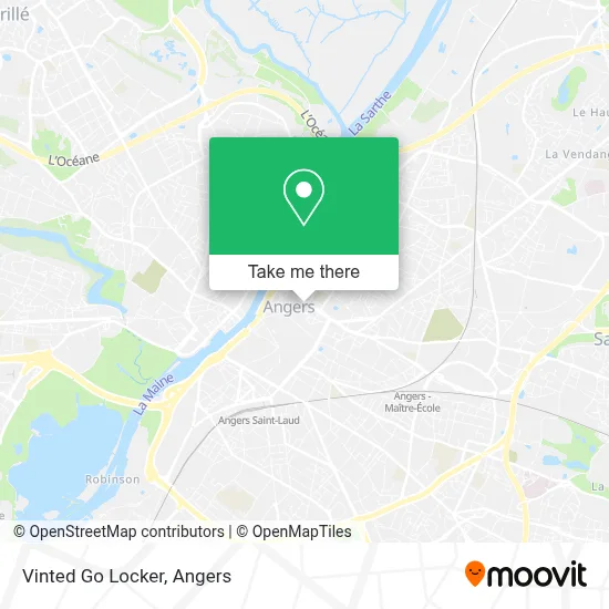 Vinted Go Locker map