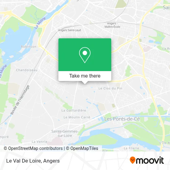 Le Val De Loire map