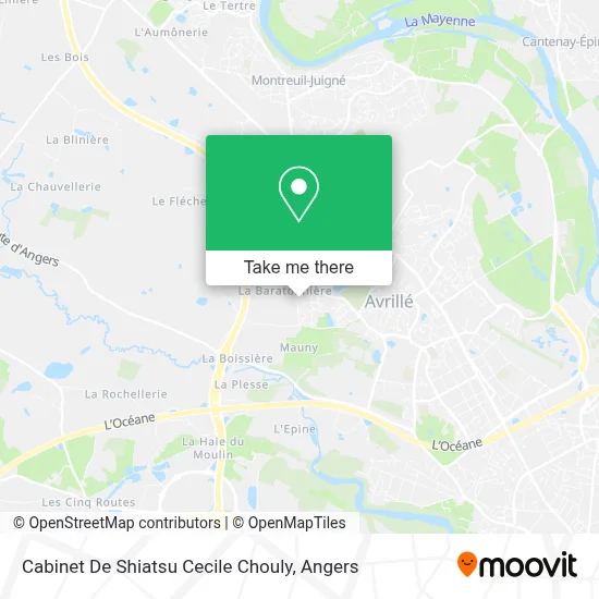 Cabinet De Shiatsu Cecile Chouly map