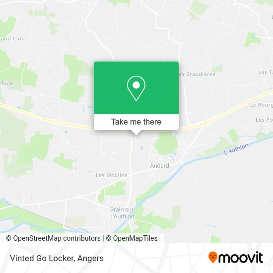 Vinted Go Locker map
