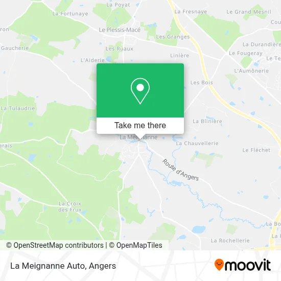 La Meignanne Auto map