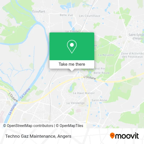 Techno Gaz Maintenance map