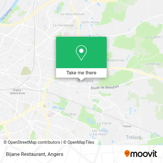 Bijane Restaurant map