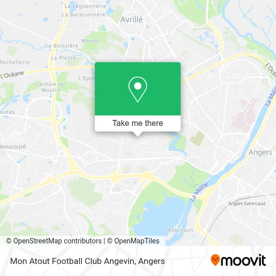 Mon Atout Football Club Angevin map