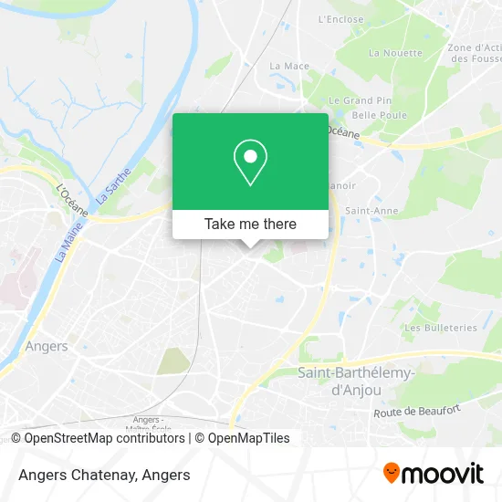 Angers Chatenay map