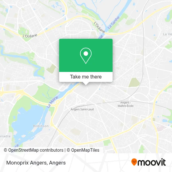 Monoprix Angers map