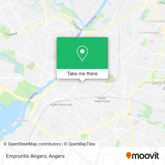 Empruntis Angers map