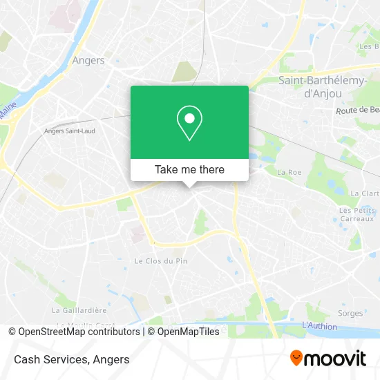 Cash Services map