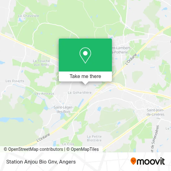 Station Anjou Bio Gnv map