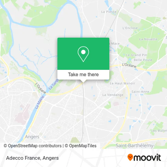 Adecco France map
