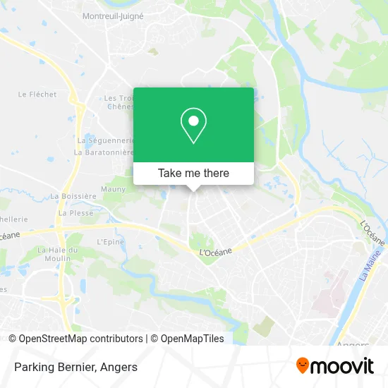 Parking Bernier map