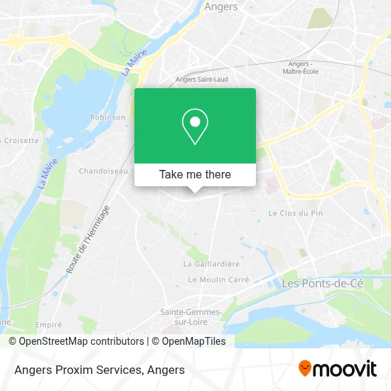 Angers Proxim Services map