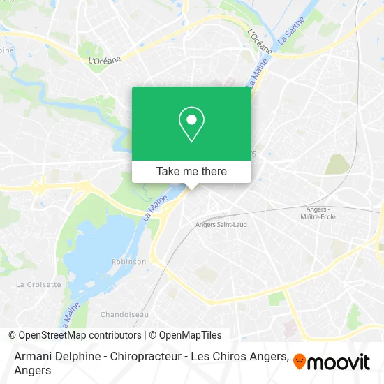 Armani Delphine - Chiropracteur - Les Chiros Angers map