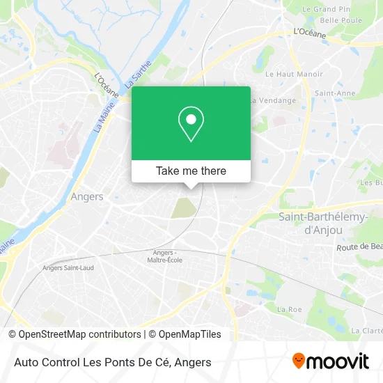 Auto Control Les Ponts De Cé map