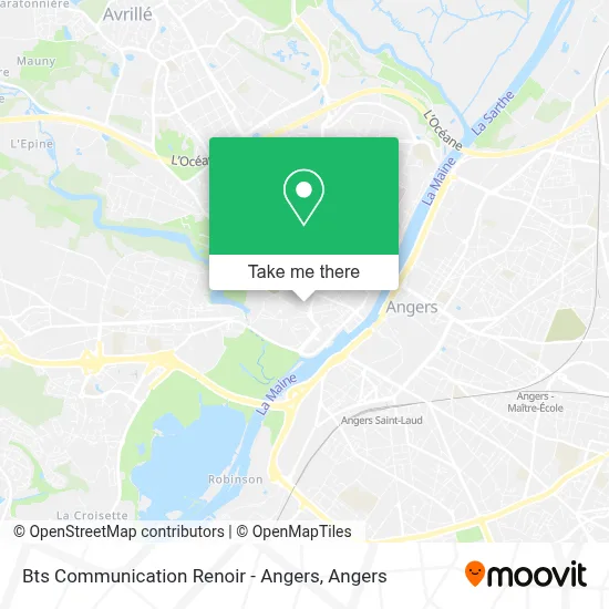 Bts Communication Renoir - Angers map