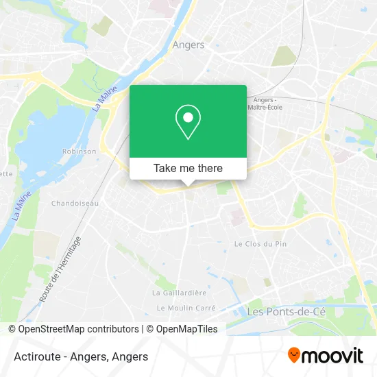 Actiroute - Angers map