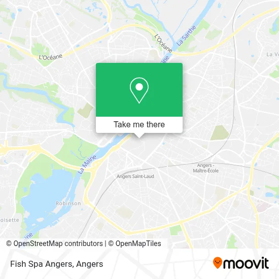 Fish Spa Angers map