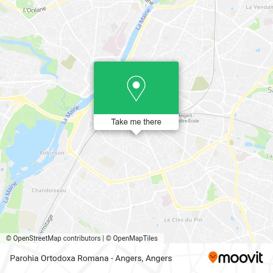Parohia Ortodoxa Romana - Angers map