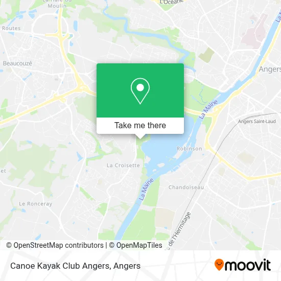Canoe Kayak Club Angers map