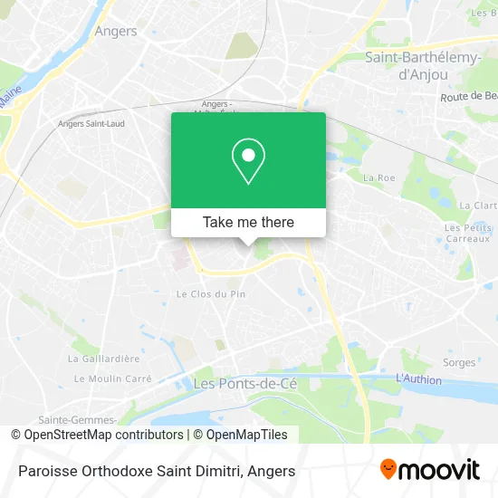 Paroisse Orthodoxe Saint Dimitri map