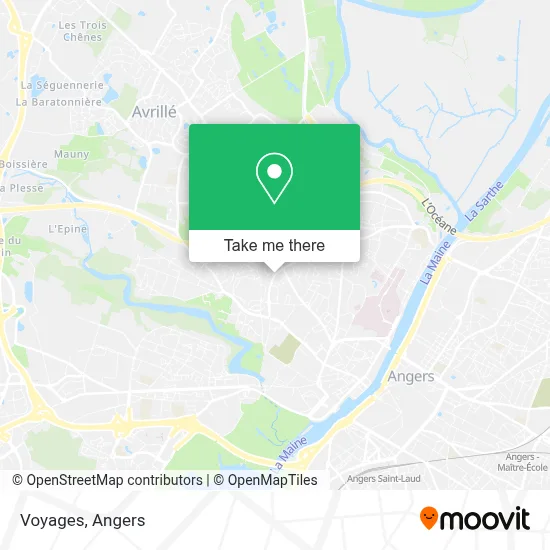 Voyages map