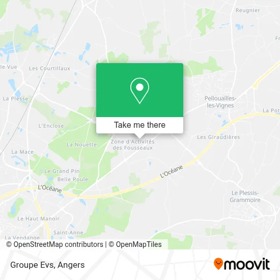 Groupe Evs map