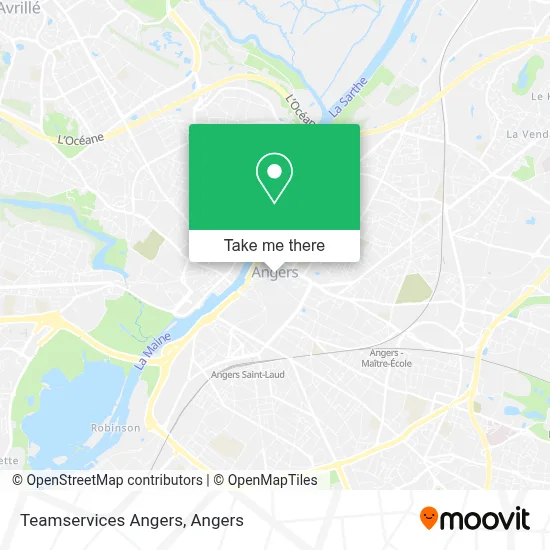 Teamservices Angers map