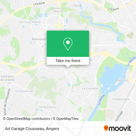 Ad Garage Cousseau map