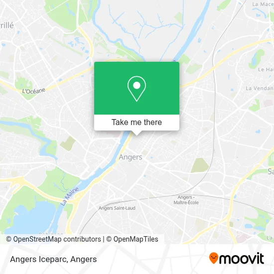Angers Iceparc map