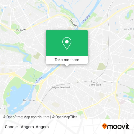 Candle - Angers map