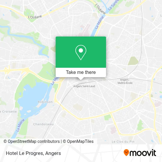 Hotel Le Progres map