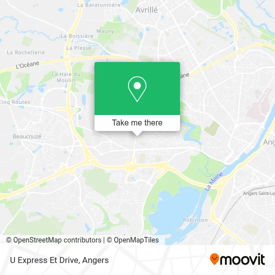 U Express Et Drive map