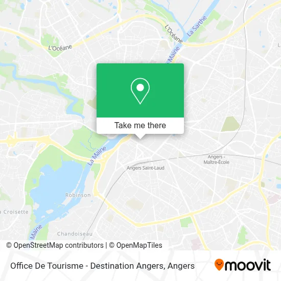 Office De Tourisme - Destination Angers map